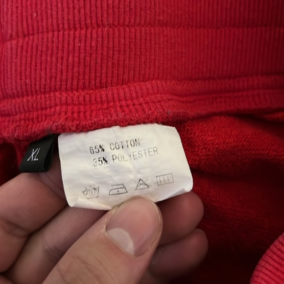 Vibrant Red Athletic Shorts with Elastic Waistband - Picture 4 of 4